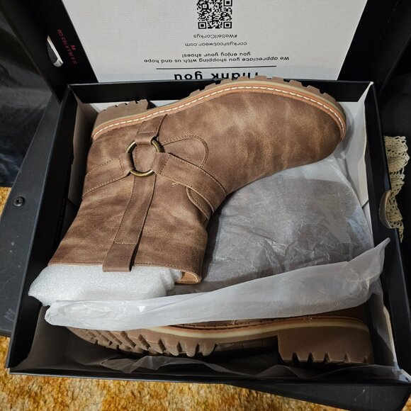 Corkys "Fall in Love Taupe Bootie". Size 10 NIB - Picture 7 of 8
